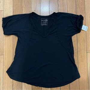 Black V-Neck tee